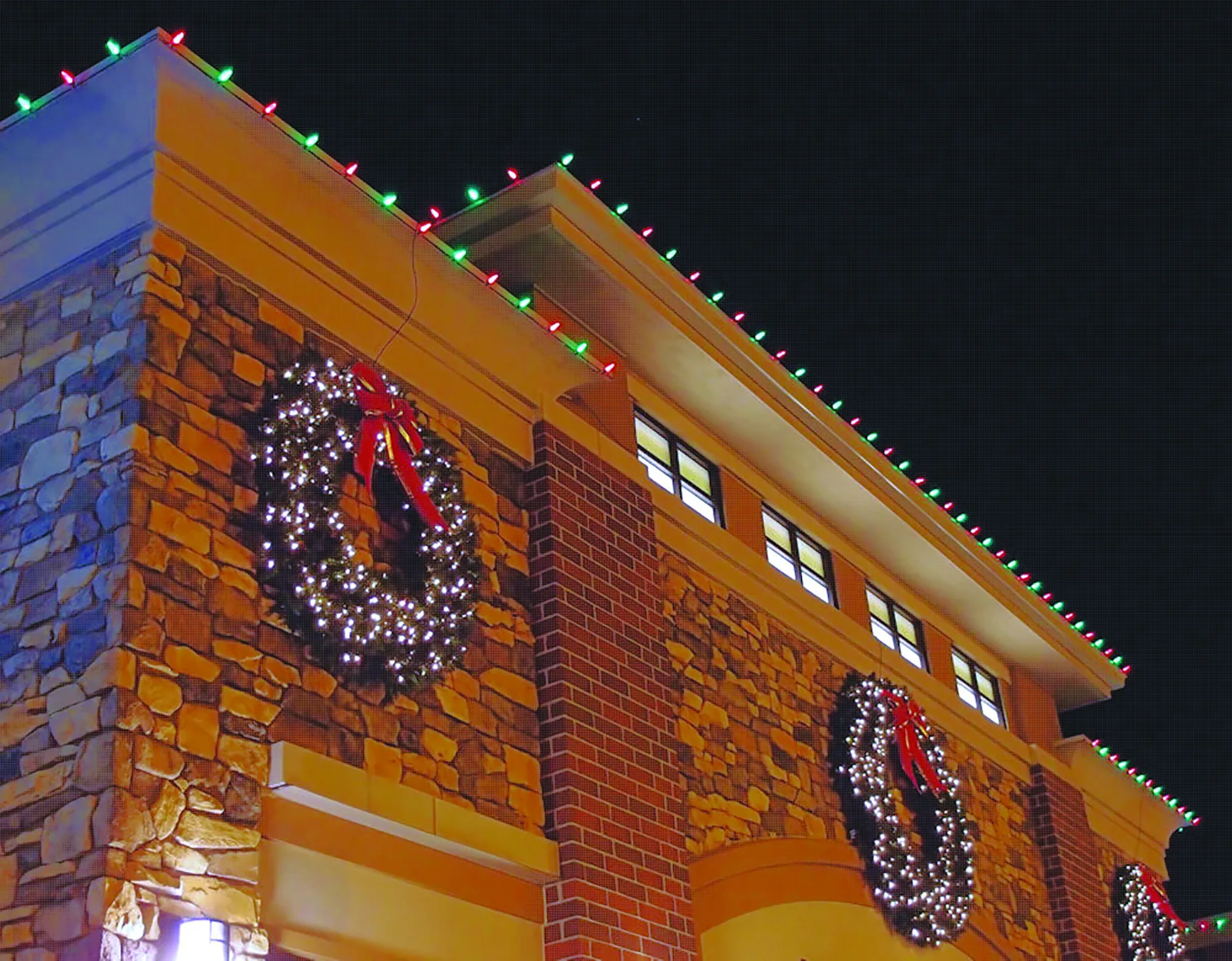 Professional exterior lighting that creates a polished, welcoming appearance for commercial properties