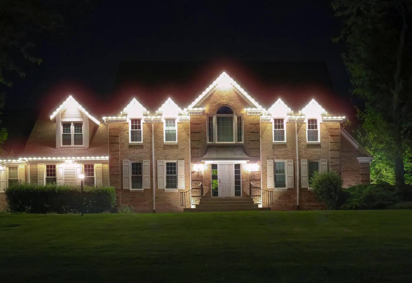 Architectural roofline illumination designed to enhance the look of your home after dark